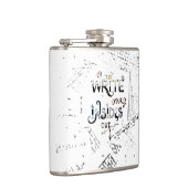 Schreib deine Inside OUT! Motto der motivierend Sc Flachmann (Rechts)