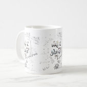 Schreib deine Inside OUT! Motto der motivierend Sc Kaffeetasse (Vorderseite Links)