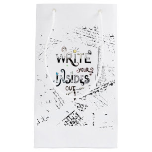 Schreib deine Inside OUT! Motto der motivierend Sc Kleine Geschenktüte