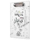 Schreib deine Inside OUT! Motto der motivierend Sc Klemmbrett (Links)