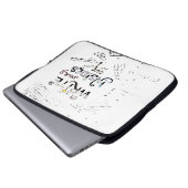 Schreib deine Inside OUT! Motto der motivierend Sc Laptopschutzhülle (Vorne Knopf)