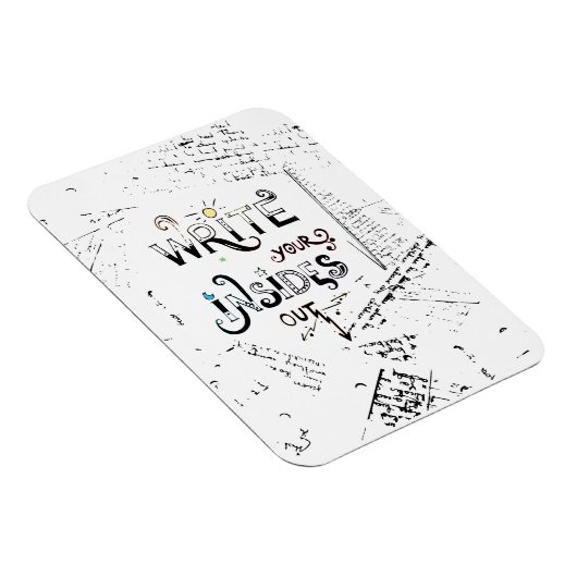 Schreib deine Inside OUT! Motto der motivierend Sc Magnet (Rechte Seite)