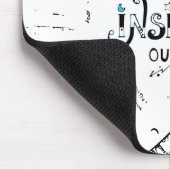 Schreib deine Inside OUT! Motto der motivierend Sc Mousepad (Ecke)