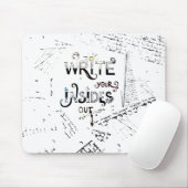 Schreib deine Inside OUT! Motto der motivierend Sc Mousepad (Mit Mouse)