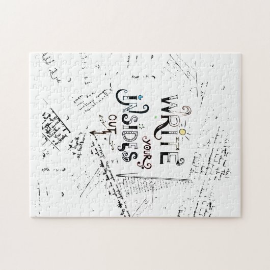 Schreib deine Inside OUT! Motto der motivierend Sc Puzzle (Horizontal)