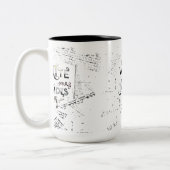 Schreib deine Inside OUT! Motto der motivierend Sc Zweifarbige Tasse (Links)