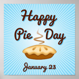 Schreib ein glückliches Pie Day Poster