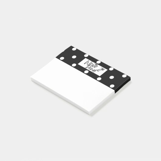 Schreib es nieder! post-it klebezettel (angewinkelt)