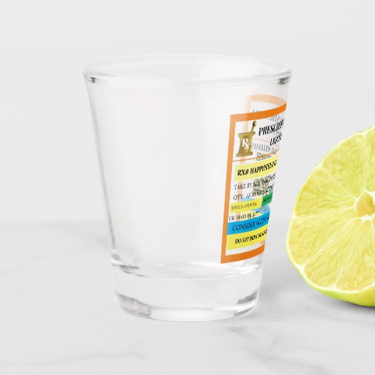 Schreib-Glas Schnapsglas (Links)