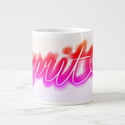 Schreib Jumbo-Tasse (Vorderseite)