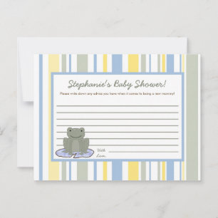 Schreib-Karten-Leap-Frosch-Schildkrötenbiene Drago Hinweiskarte