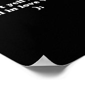 Schreib mich nicht an, ich werde in Liebe kommen,  Poster (Ecke)