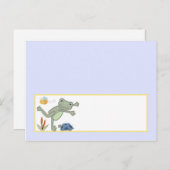 Schreib-Platzkarte-Leap-Frosch-Schildkröte-Libelle Postkarte (Vorne/Hinten)