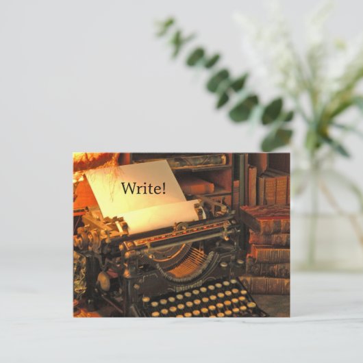 Schreib! Postkarte (Stehend Vorderseite)