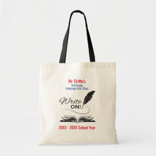 Schreib weiter! Personalisierte klassische Tote- Tragetasche