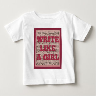 Schreib wie ein Girl-Lipstick Baby T-shirt