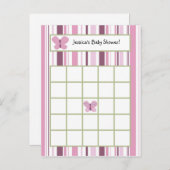 Schreibbare Bingokarte Zucker-Schmetterling Einladungspostkarte (Vorne/Hinten)