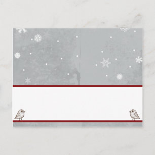 Schreibbare Platzkarte Weißbaum Postkarte