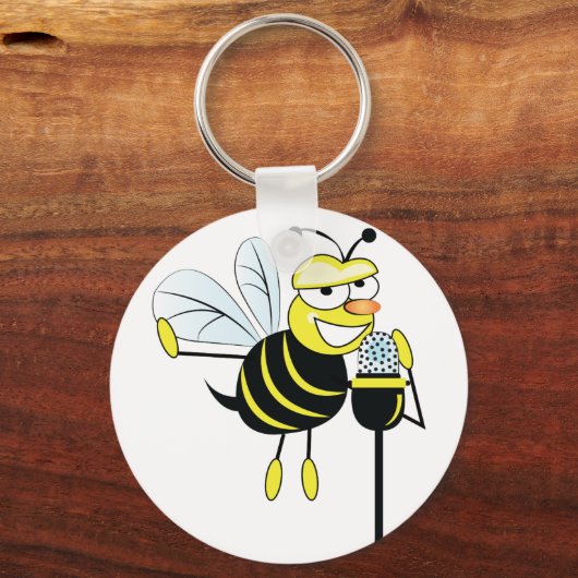 Schreibbiene Schlüsselanhänger (Vorderseite)