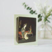 Schreibbox im chinesischen Stil Postkarte (Stehend Vorderseite)