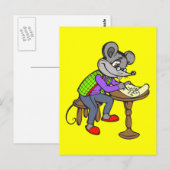 Schreibbrief der Maus Postkarte (Vorne/Hinten)