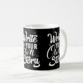 Schreibe-Deine-Eigene-Geschichte-Tasse Kaffeetasse (VorderseiteRechts)