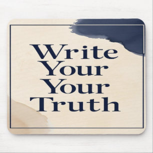 Schreibe Deine Wahrheit Option 2 Mousepad