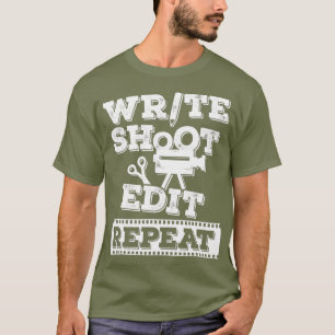 Schreibe Drehbearbeitung Wiederhole Design für ein T-Shirt