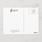 Schreibe eine Notiz mit Harp Poastcard. Postkarte (Rückseite)