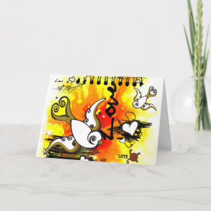 Schreibe mir etwas Liebe! Feiertagskarte