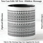 Schreiben Addict versteckte Nachricht Funny Novelt Tasse