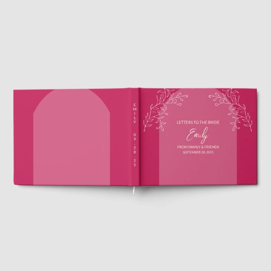 Schreiben an das Bride Keepake-Notebook Gästebuch (Voll)