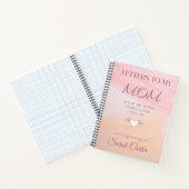 Schreiben an das Memorial Journal meiner Mama, Ver Notizblock (Innenseite)