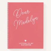 Schreiben an das Personalisierte Journal meiner To Notizblock (Vorderseite)