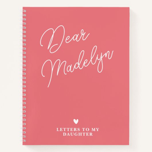 Schreiben an das Personalisierte Journal meiner To Notizblock (Vorderseite)