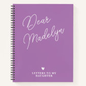 Schreiben an das Personalisierte Journal meiner To Notizblock (Vorderseite)