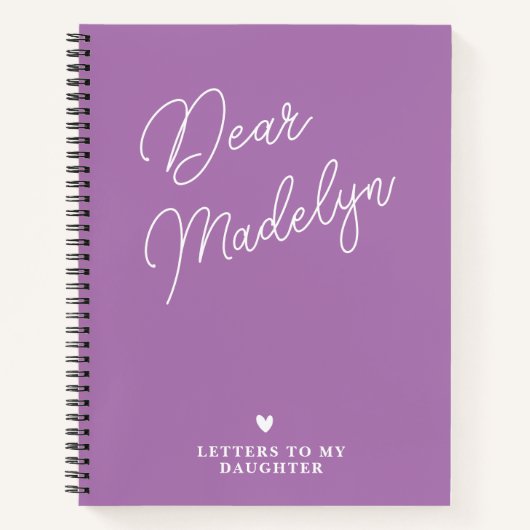 Schreiben an das Personalisierte Journal meiner To Notizblock (Vorderseite)