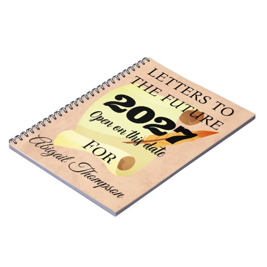 Schreiben an den künftigen Meilenstein Notizblock (Linke Seite)