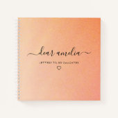 Schreiben an mein Daughter Keepake-Memory-Notebook Notizblock (Vorderseite)