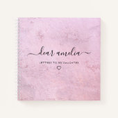 Schreiben an mein Daughter Keepake-Memory-Notebook Notizblock (Vorderseite)