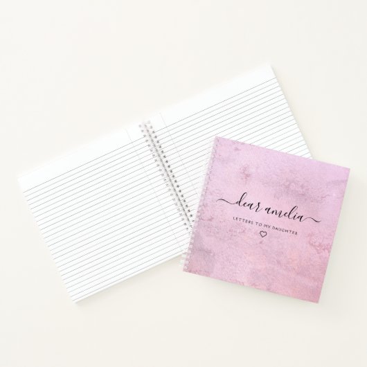 Schreiben an mein Daughter Keepake-Memory-Notebook Notizblock (Innenseite)