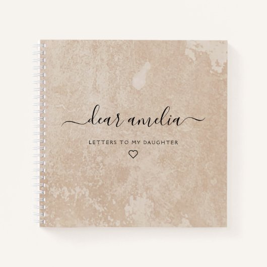 Schreiben an mein Daughter Keepake-Memory-Notebook Notizblock (Vorderseite)