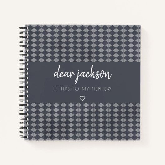 Schreiben an mein Nephew Keepake Journal Notizblock (Vorderseite)