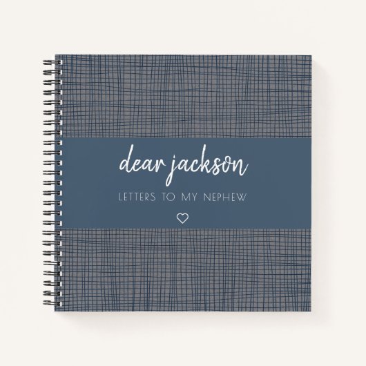 Schreiben an mein Nephew Keepake Journal Notizblock (Vorderseite)