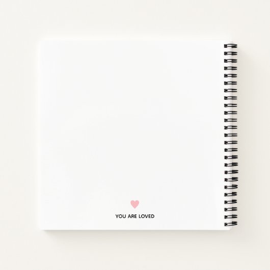 Schreiben an mein Niece Journal Notizblock (Rückseite)