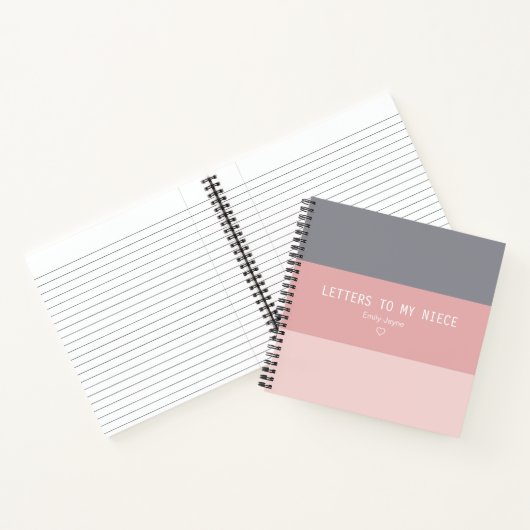 Schreiben an mein Niece Keepake Journal Notizblock (Innenseite)