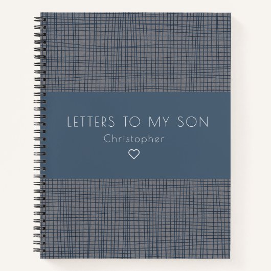 Schreiben an mein Son Keepake Journal Notizblock (Vorderseite)