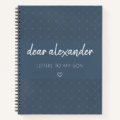 Schreiben an mein Son Keepake Journal Notizblock (Vorderseite)