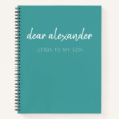 Schreiben an mein Son Keepake Journal Notizblock (Vorderseite)