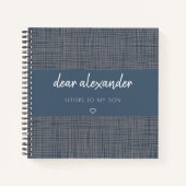 Schreiben an mein Son Keepake Journal Notizblock (Vorderseite)